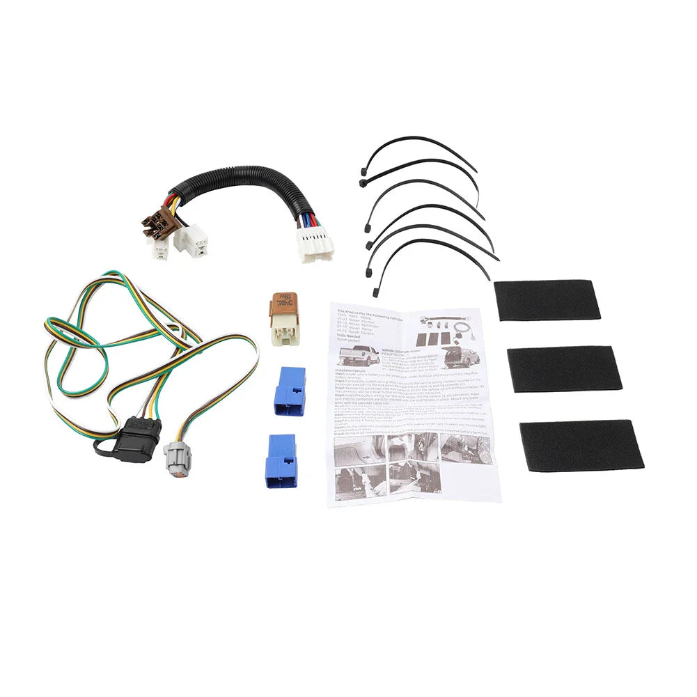 Trailer Wiring Harness for Nissan Frontier, Pathfinder, Xterra, Suzuki (2005-2023)