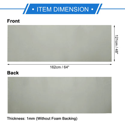 Breathable Mesh Headliner Fabric 64"x48" for Car Roof Repair (Light Gray)