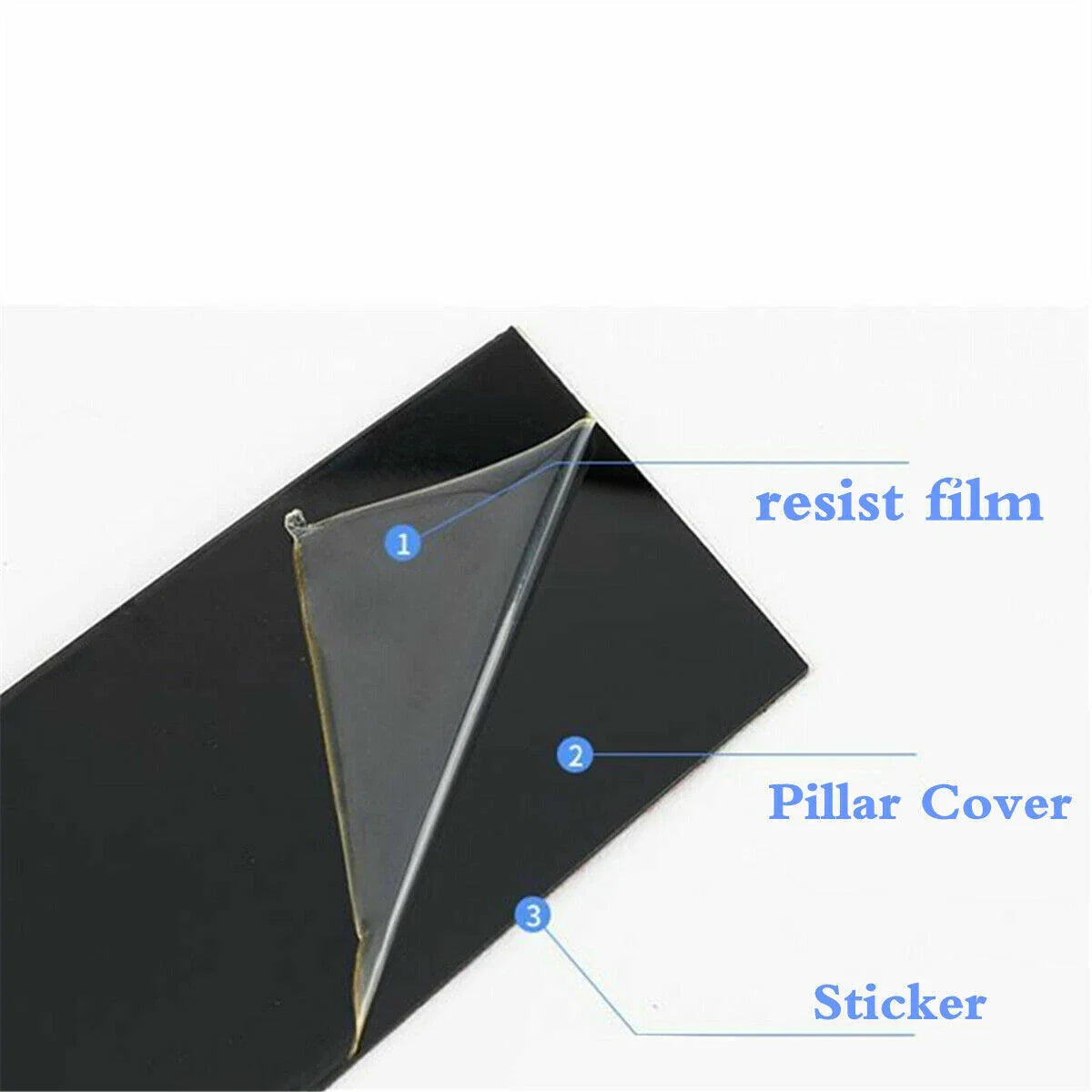 8X Door Black Window Trim Pillar Posts Cover for Infiniti QX56/QX80 (2011–2020)