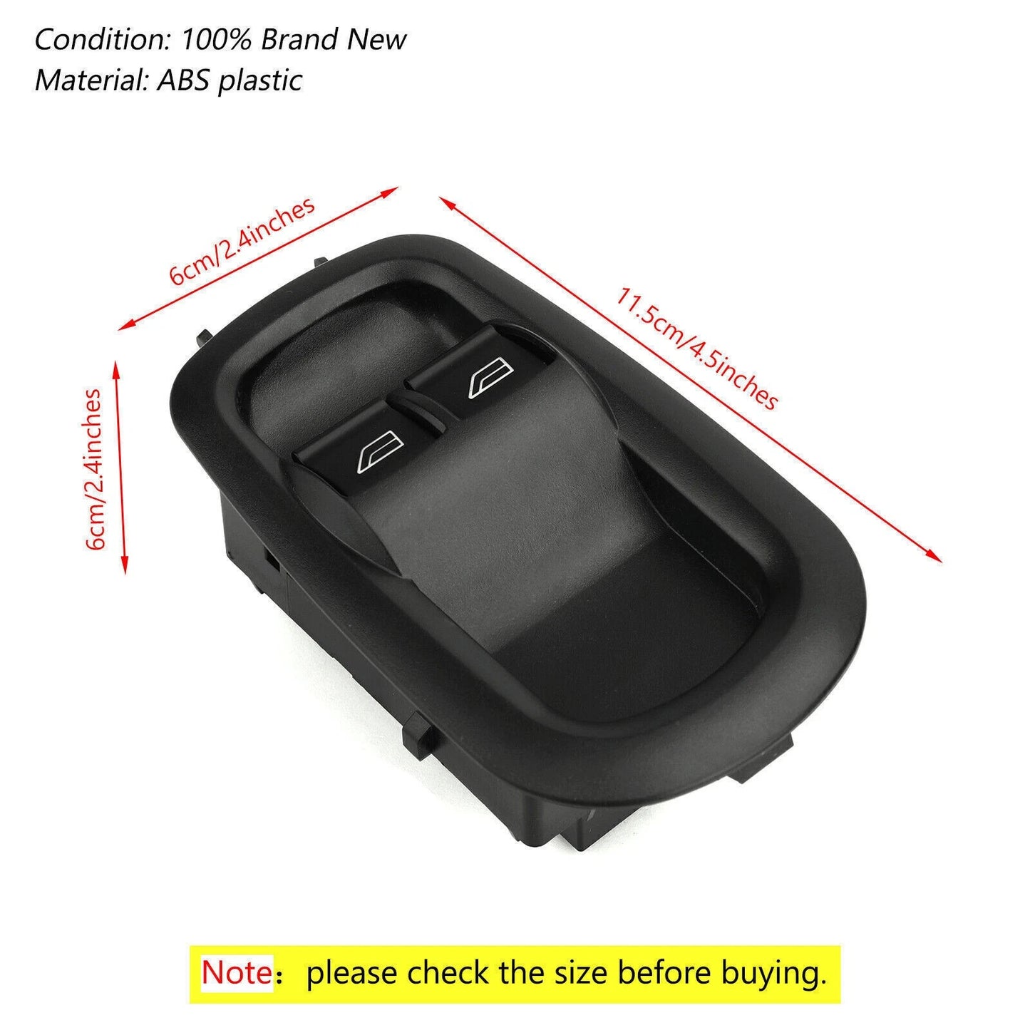 Window Power Switch for Ford Transit MK8 Custom (2014–Present) FB A1