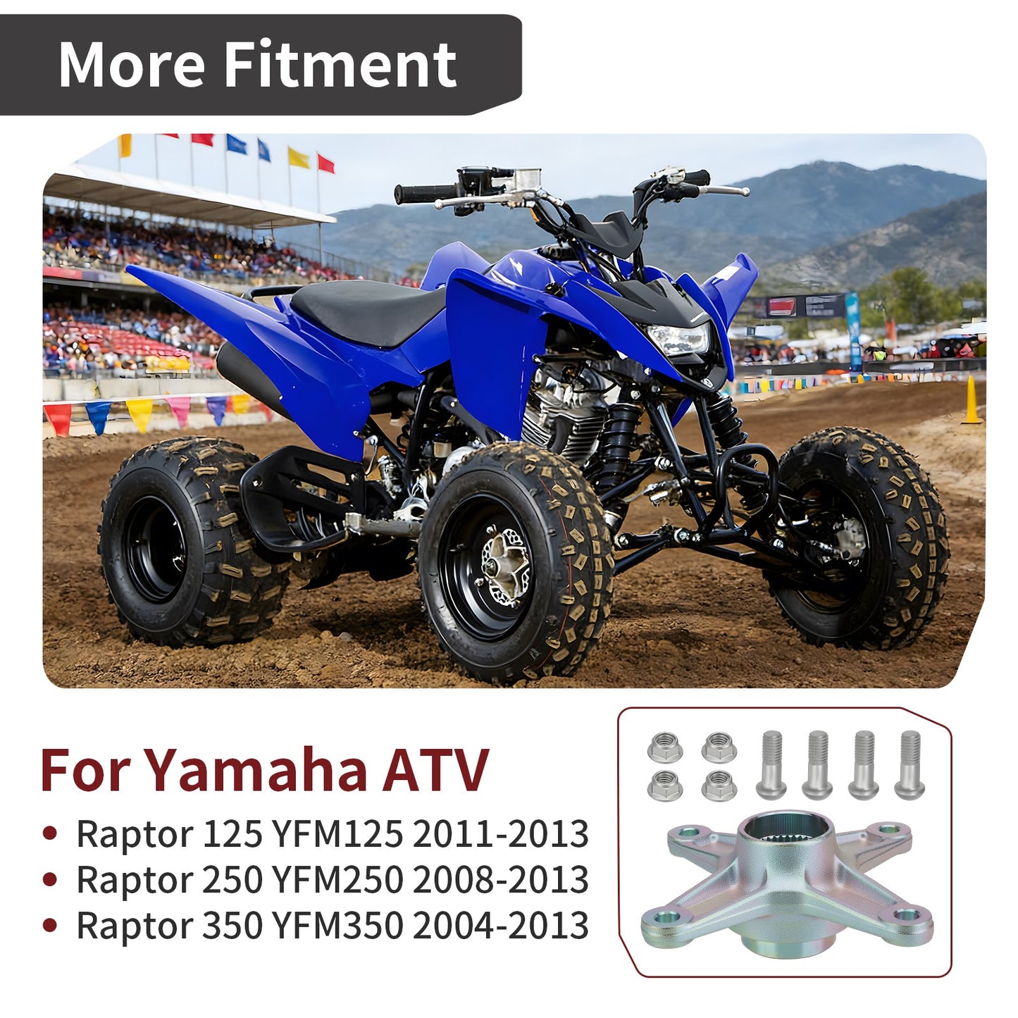Rear Axle Sprocket Hub Collar for Yamaha Raptor 125 250 350 (2001–2014)