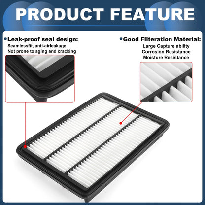 Car Engine Air Filter No. 281132J000 for Kia Borrego (2009) 1Pc