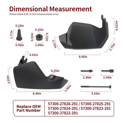 Hand Guards Kit for Suzuki V-Strom Vstrom 650 DL650 (2004–2011)