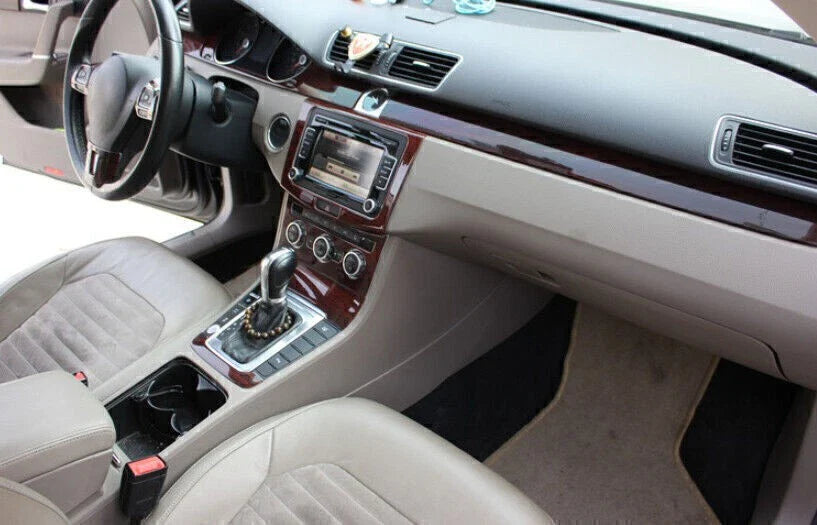 Wood Grain Console Dash Strip Trim for Volkswagen CC (2013–2017)