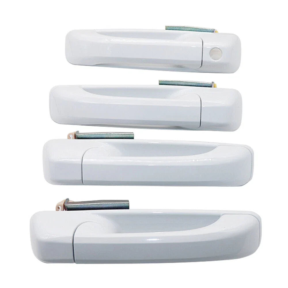4 Pcs Door Handle Set Bright White for Ram 1500 2500 3500 (2019-2023)