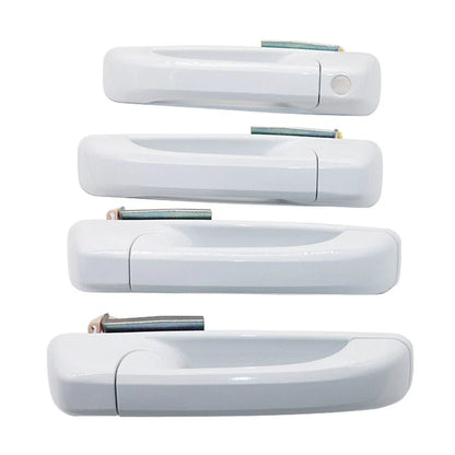 4 Pcs Door Handle Set Bright White for Ram 1500 2500 3500 (2019-2023)