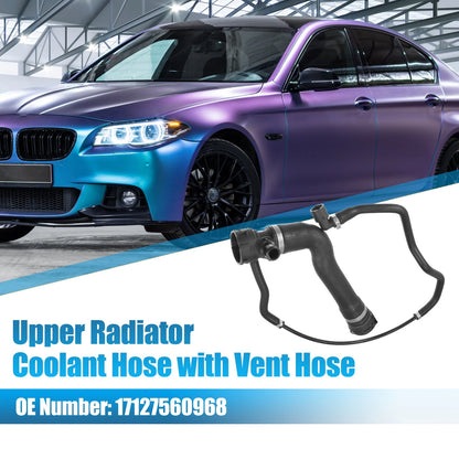 Upper Radiator Coolant Hose with Vent Hose for BMW 528i (2008–2010) No. 17127560968