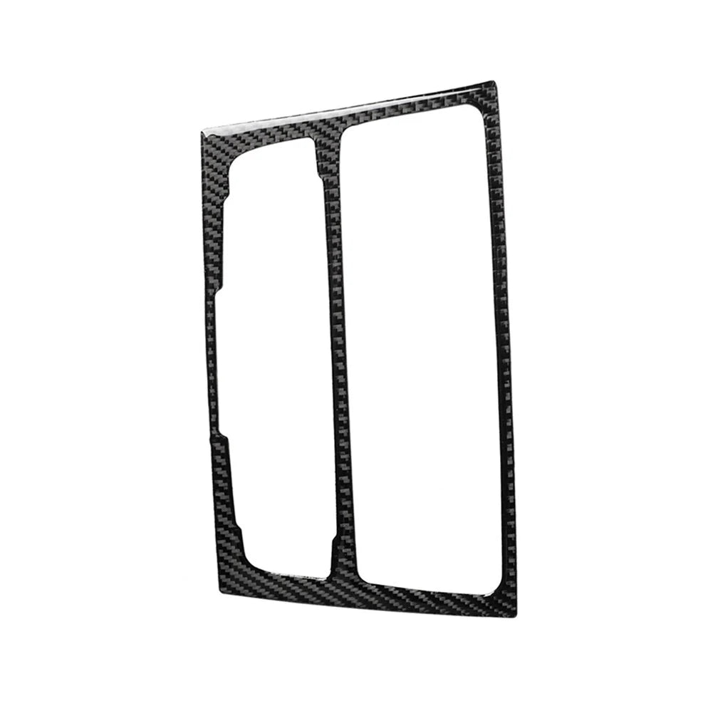 Black Carbon Fiber Interior Door Lock Button Cover Trim for Audi TT TTRS (2008–2014)