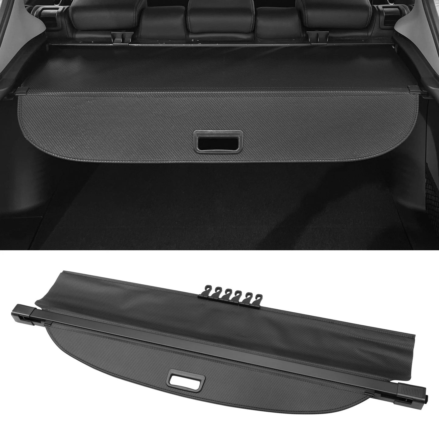 Retractable Cargo Cover for Chevrolet Equinox (2010–2017) Carbon Fiber Black
