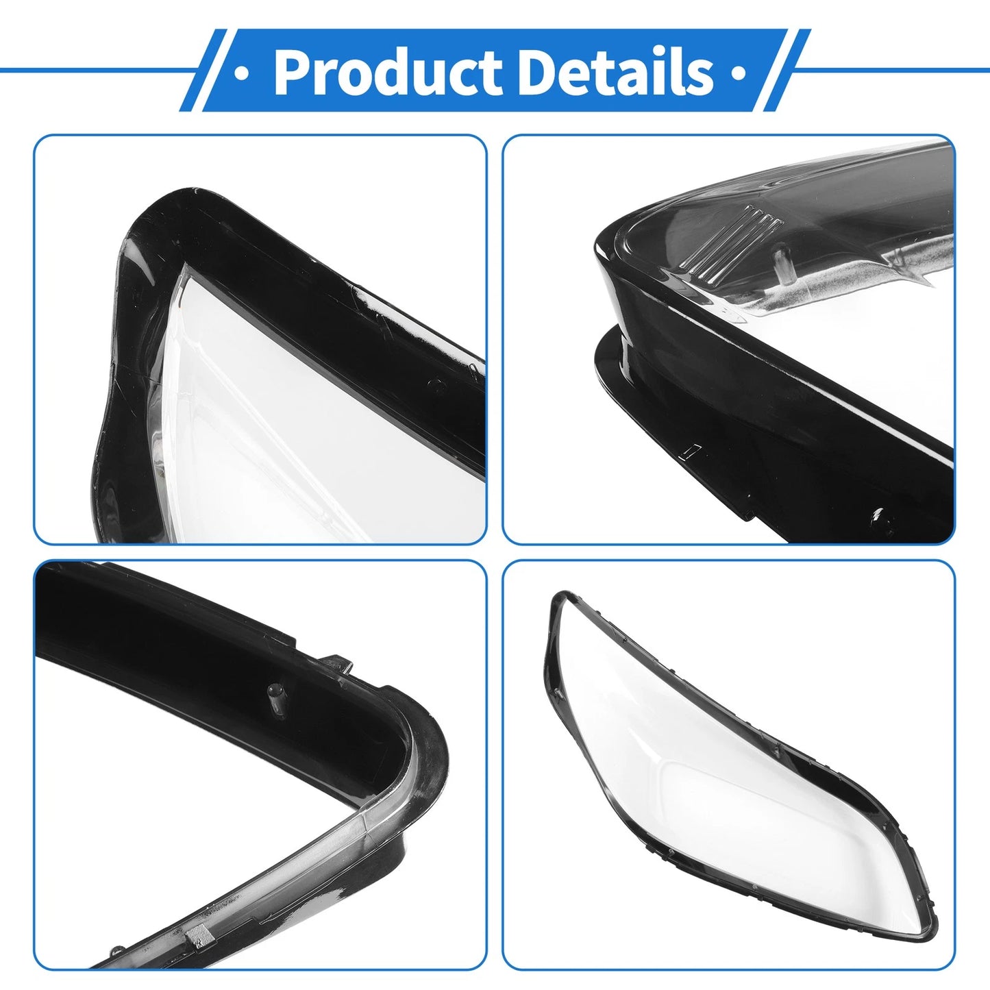 Front Left Headlight Lens Cover for Chevrolet Malibu (2013–2015) LT/LTZ/Eco