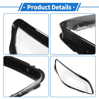 Front Left Headlight Lens Cover for Chevrolet Malibu (2013–2015) LT/LTZ/Eco