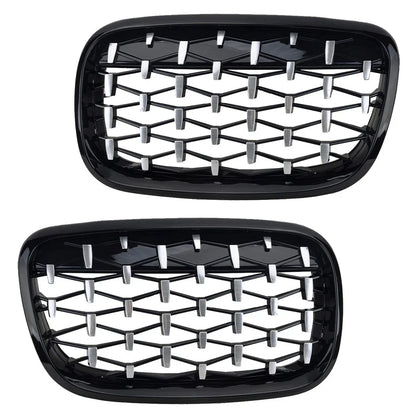 Front Kidney Grille Diamond for BMW X5 E70 X6 E71 (2007-2013) - 1 Pair