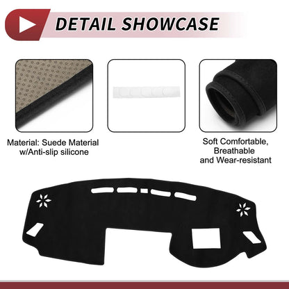 Dashboard Cover Mat for Mitsubishi Eclipse Cross (2018–2023) Black