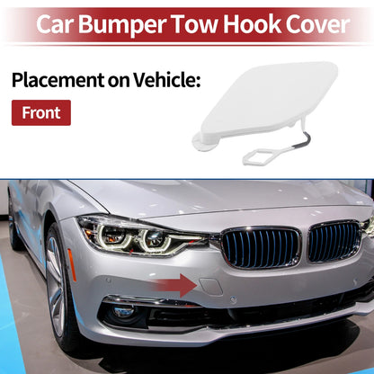 Front Tow Hook Cover for BMW 320i (2016–2018) No. 51117396837 White