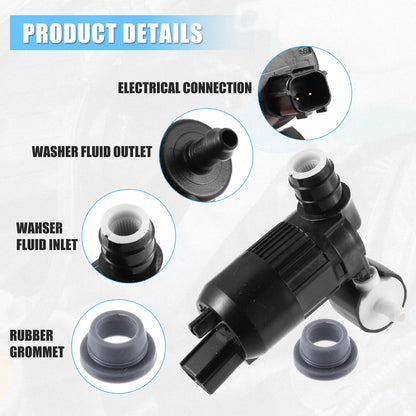 Windshield Washer Pump for Ford Edge, Lincoln MKT (2007–2014)