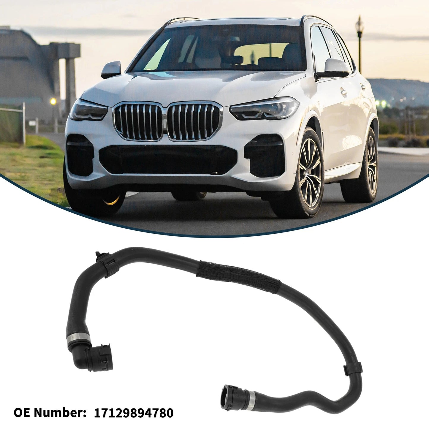 Radiator Hose for BMW X5 (2019–2022) No. 17129894780 Rubber