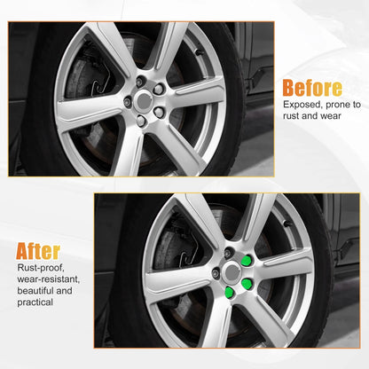 20 Pcs Wheel Lug Nut Cover for Land Rover Range Rover Sport (2006–2013) Green