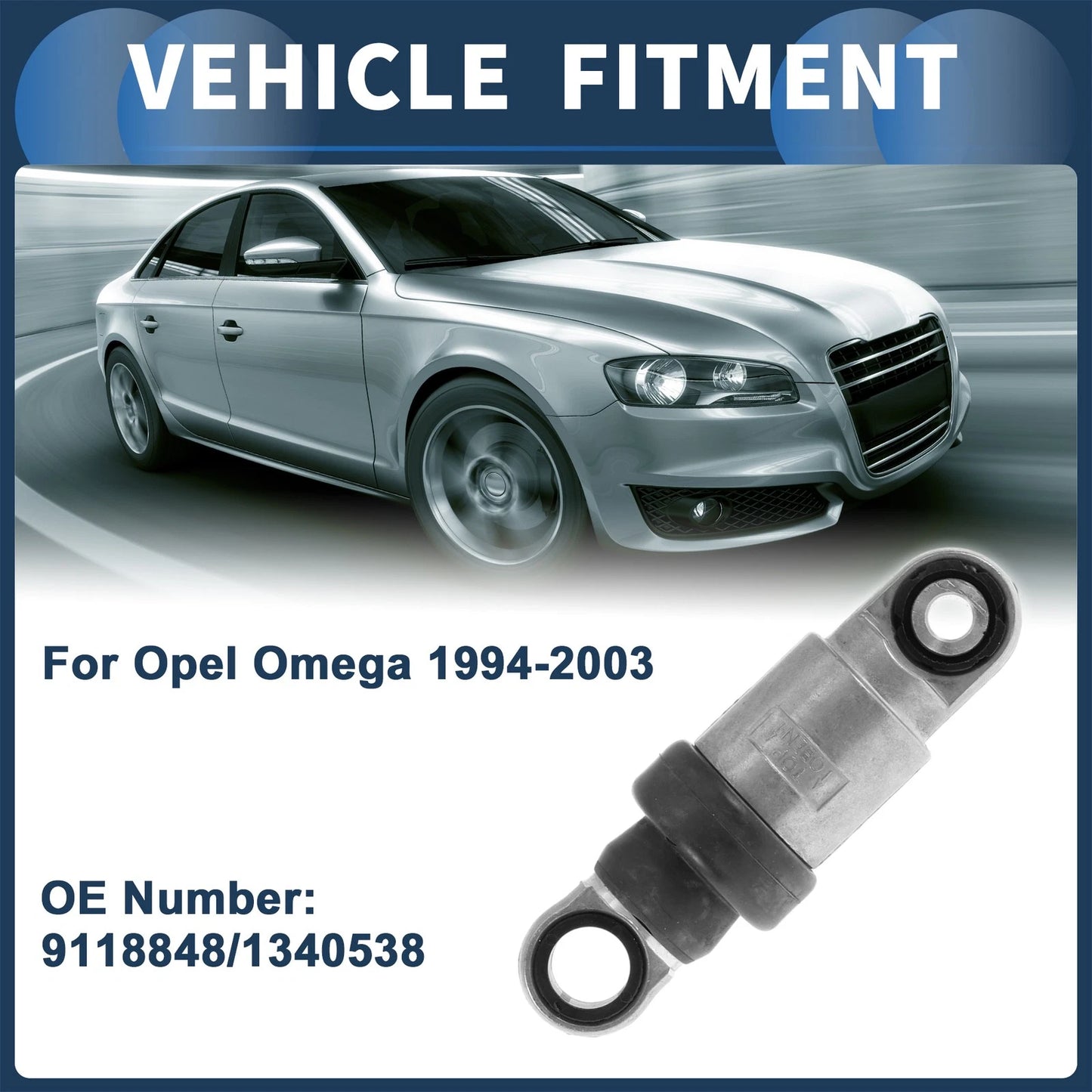 Belt Tensioner for Opel Omega (1994–2003) No. 9118848/1340538 Metal