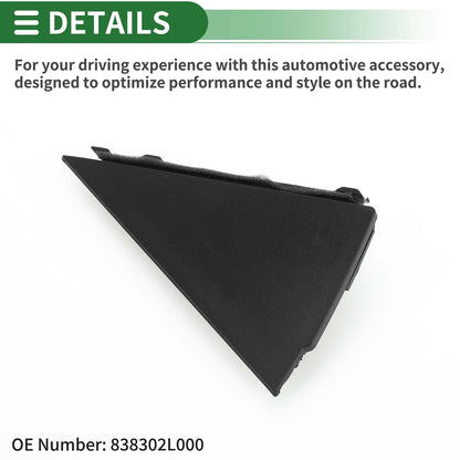 Front Left Pillar Corner Triangle Trim for Hyundai i30 (2008) No. 838302L000