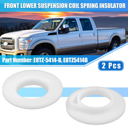 2X Front Lower Suspension Coil Spring Insulator E8TZ5414B for Ford F150 F250 (1997–2003)