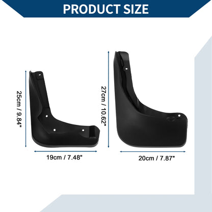 Set of 4 Mud Flaps Splash Guards for Mercedes Benz B Class B200 (2012–2015)