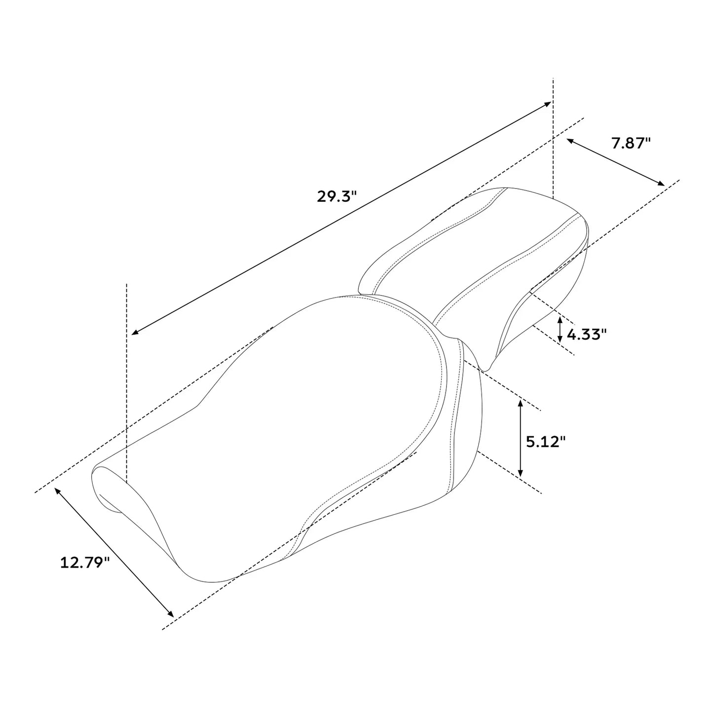 Driver & Passenger Seats for Harley Iron 883 XL883N (2016-2022)