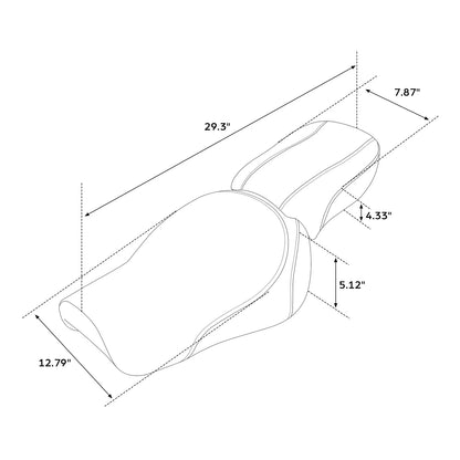 Driver & Passenger Seats for Harley Iron 883 XL883N (2016-2022)