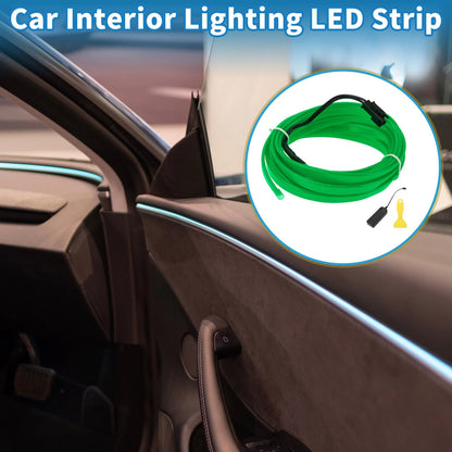 LED Strip Interior Decoration Lighting for Universal Cars (3M) Green