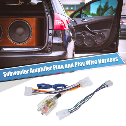 Set of 1 Radio Amp Subwoofer Amplifier Plug Play Wire Harness for Toyota Pickup (1989–1995)