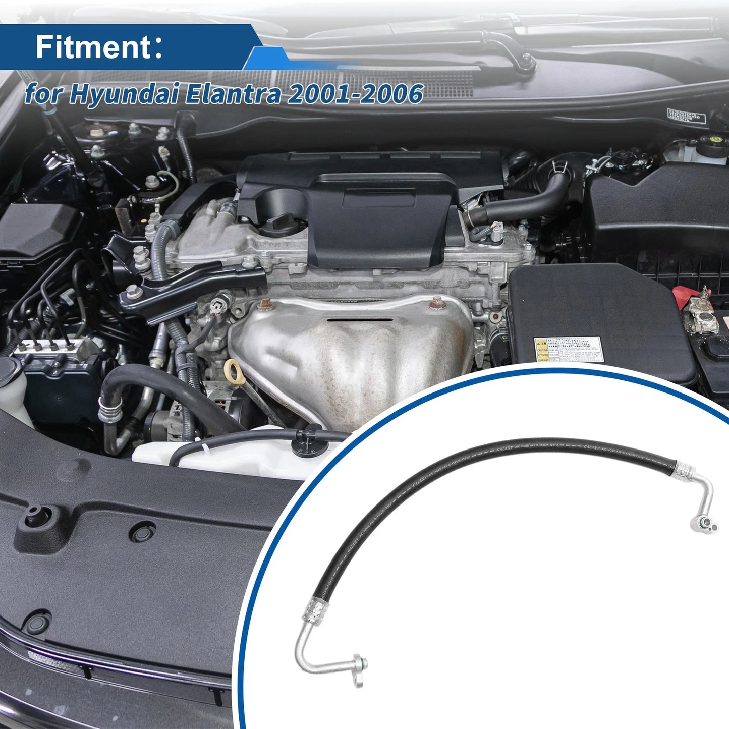 A/C Refrigerant Liquid Hose for Hyundai Elantra (2001–2006) No. 977632D100