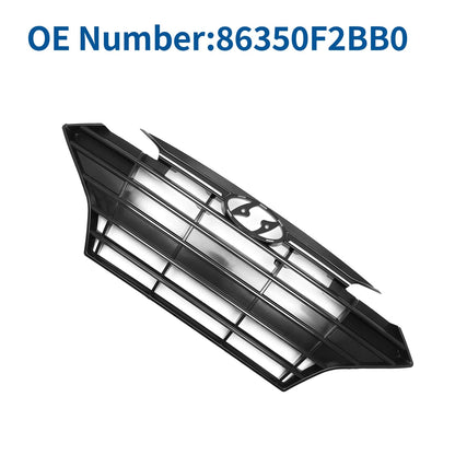Front Upper Bumper Grille for Hyundai Elantra (2019–2020) No.86350F2BB0 Black