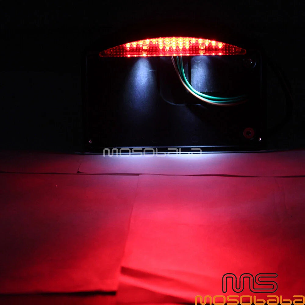 LED Brake Tail Light & License Plate Holder for Harley FXS