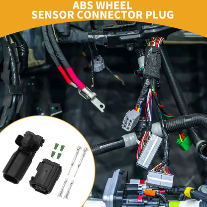Set of 2 Pin ABS Wheel Sensor Connector Plug for Toyota
