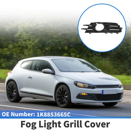 1 Pc Fog Light Grill for Volkswagen Scirocco (2009–2017) No. 1K8853665C Black