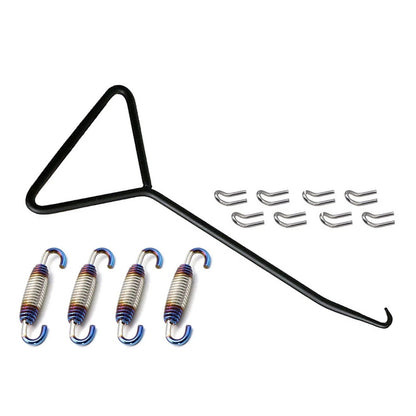 Set of 4 Universal Motorcycle Exhaust Pipe Muffler Mounting Springs Hooks