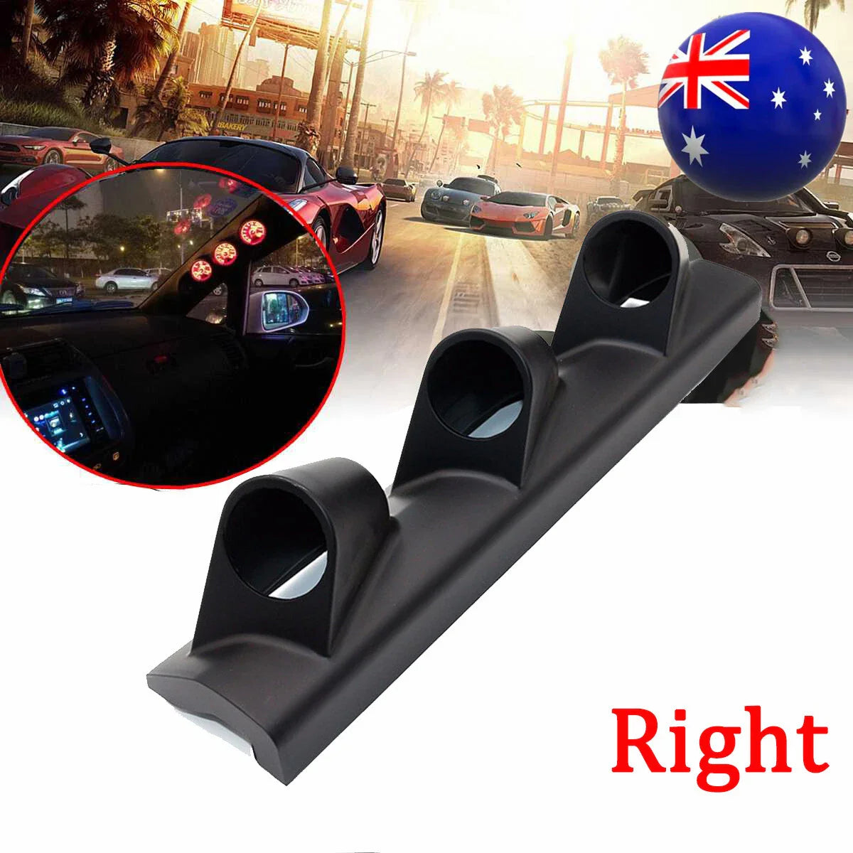 2" 52mm Car A Pillar Gauge Holder for Right Hand Drive Universal