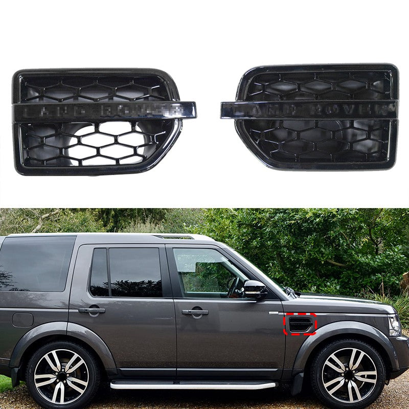 Pair Front Side Fender Air Intake Vent Grille Cover for Land Rover LR4 (2010–2016)
