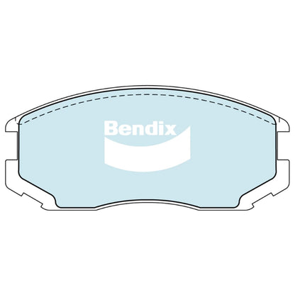 Set of 4 Bendix Front Disc Brake Pads for Proton Persona (1996–2005)