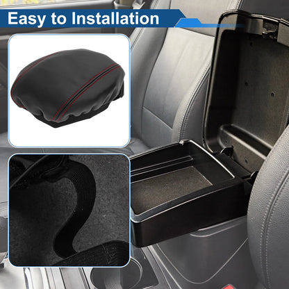 Armrest Cover for Audi Q3 F3 (2019–2024) Anti-Scratch Black Red