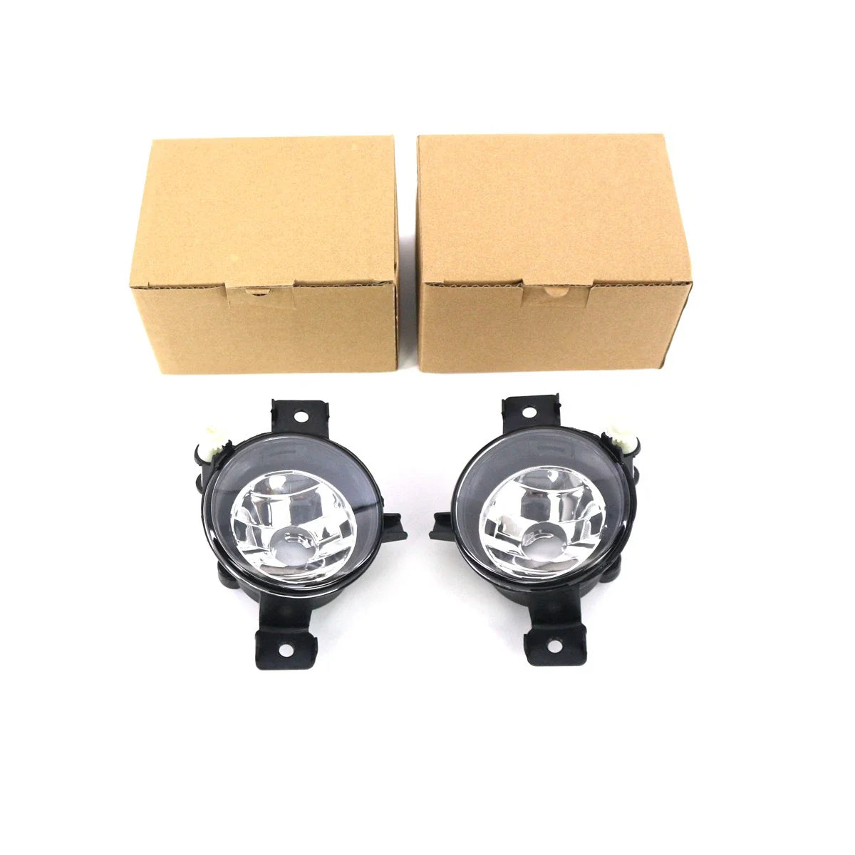 Pair Front Bumper Fog Light Lens Lamp Covers Clear for BMW X5 (2011–2013)