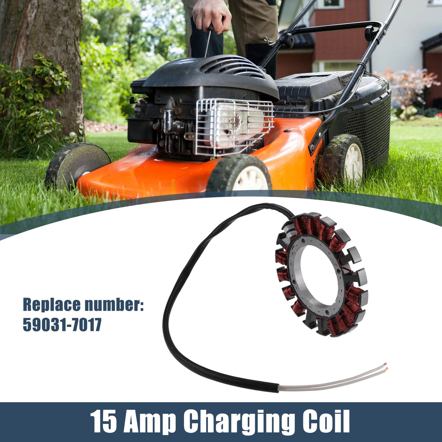 Stator Charging Coil 15amp for Kawasaki FR541V FR600V FR651V (4-Stroke)