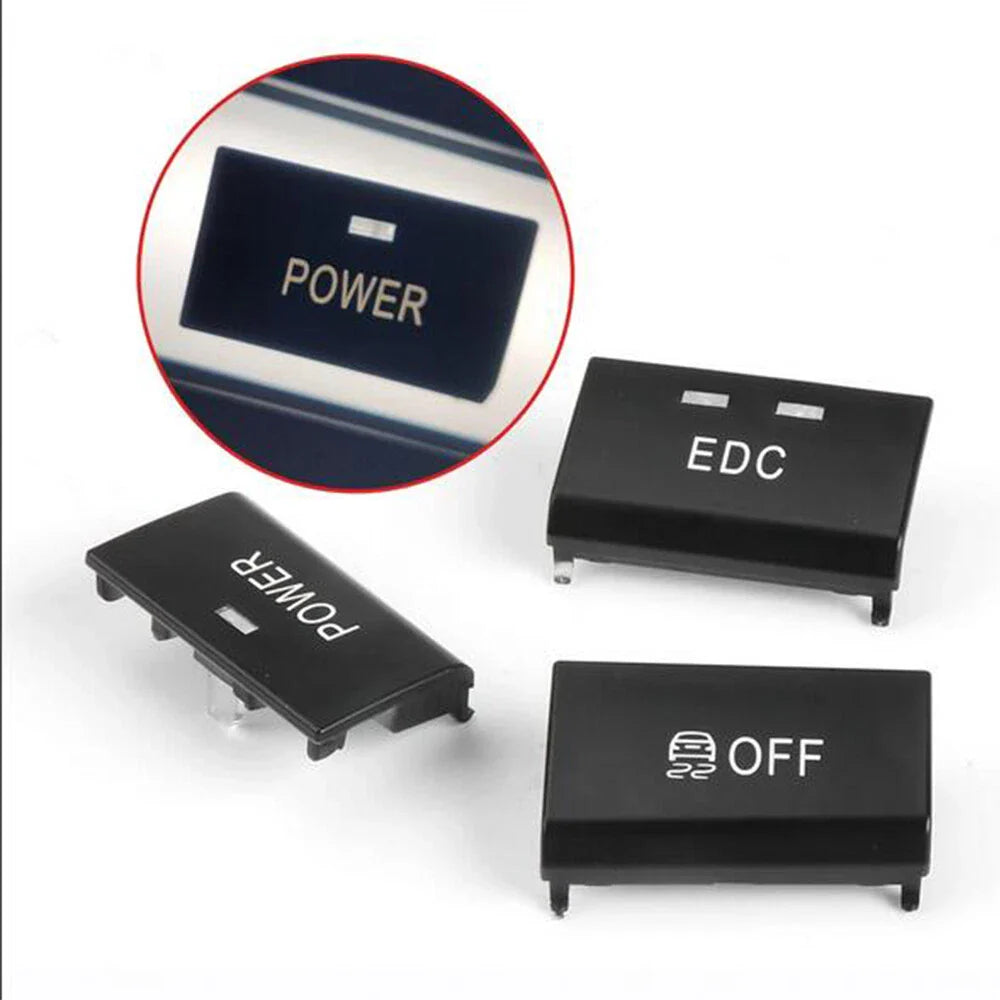 3 x Center Console Switch Button Caps for 05-12 BMW E90 E92 E93 M3