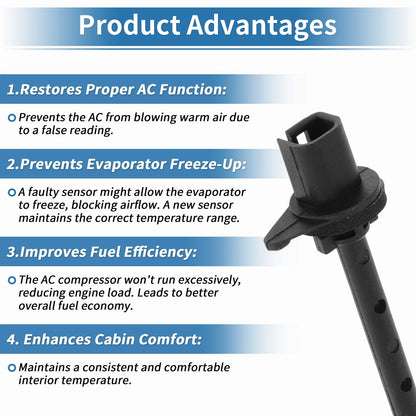 A/C Evaporator Temperature Sensor No.6E5Z-19C734-BA for Ford Fusion (2006–2012)