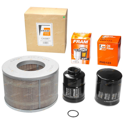 FRAM Air Oil Fuel Filter Kit for Landcruiser HZJ105 (1998–2007)