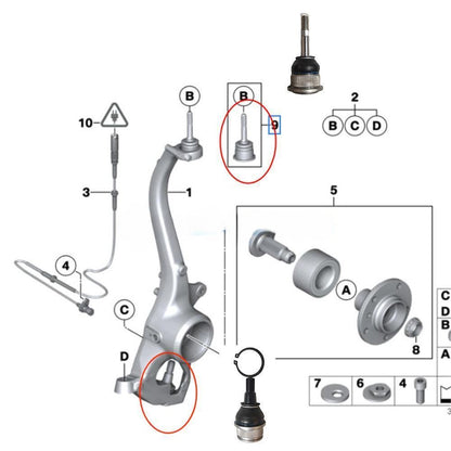 Ball Joints for Rolls-Royce RR1 RR2 RR3 (2004–2016)