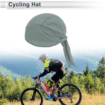 Cycling Hat for Universal Fit (30x15cm) - Sweat Wicking, Breathable, Light Gray