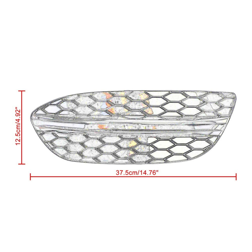 2X Front Fog Light Air Vent Grille Cover for Mercedes-Benz C300 (2015–2018)