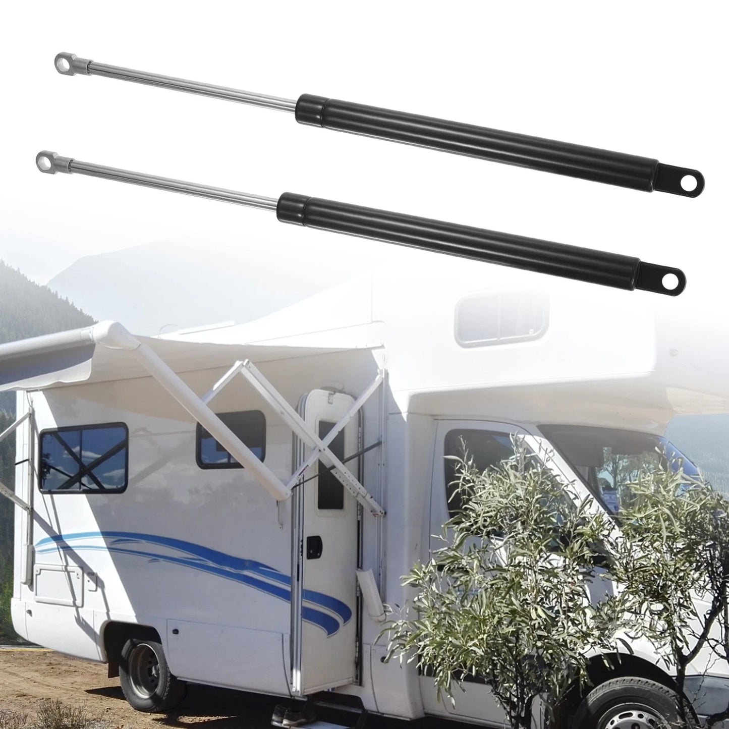 2Pcs Lift Supports Struts Shocks Gas Spring for Universal (15 Inch 45Ib/200N)