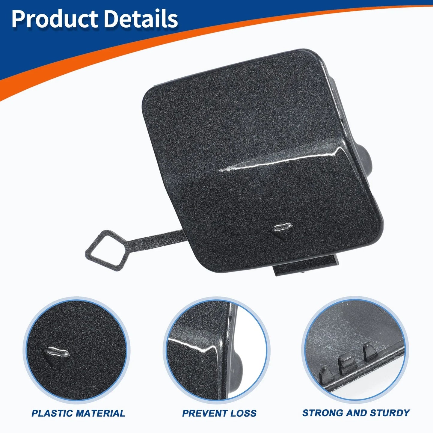 Tow Hook Cover Front Bumper for BMW 1 Series F20 Mineral Grey