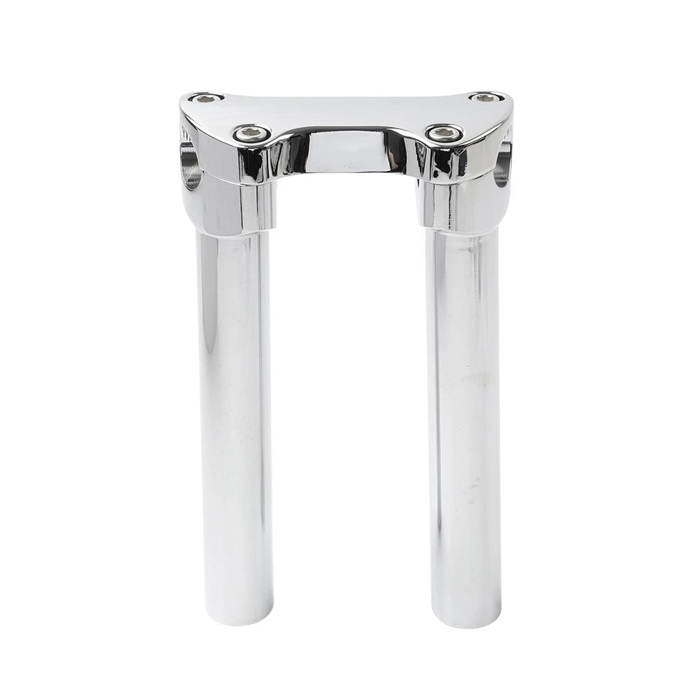 2" CNC Fork Boots Cover for Harley Touring (1984–2013) Pair Chrome
